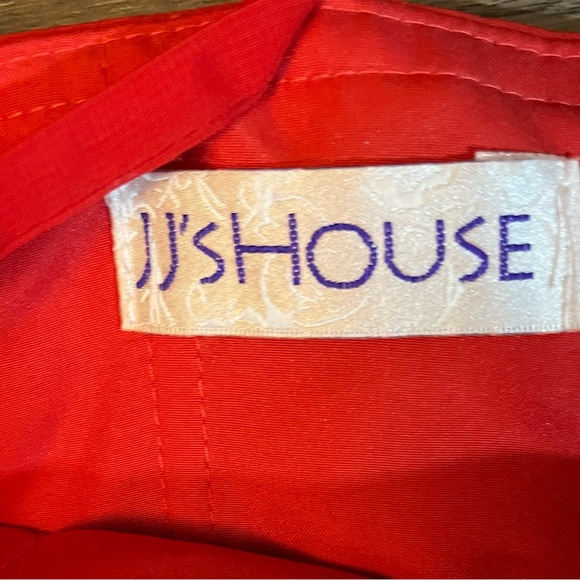 NWT JJ’s House Red Chiffon Embellished Formal Dress SZ 8 - Picture 10 of 16